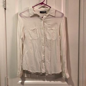 A.N.A. White button up blouse